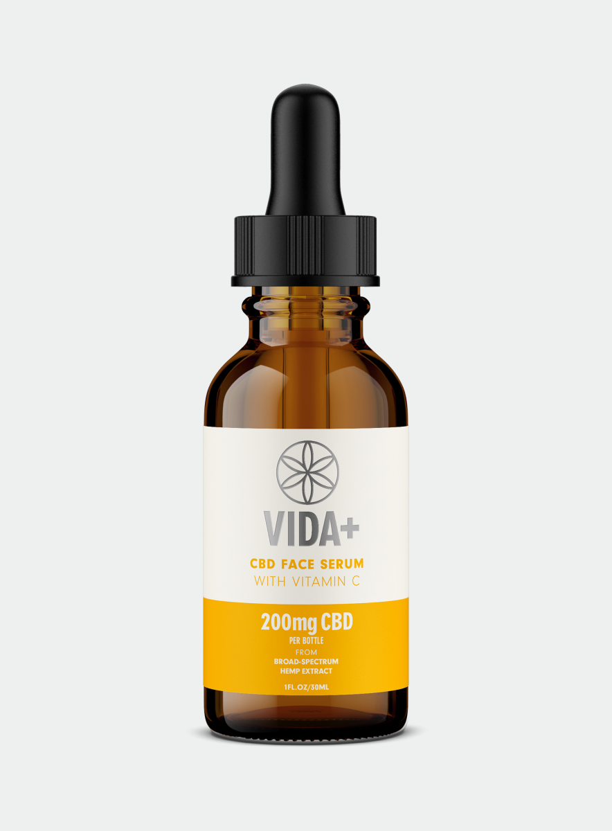 FIRST BOTTLE | VIDA+ Vegan Vitamin C Face Serum + Topical CBD (organic hemp <.3%THC)